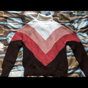 Multi-Colored Knitted Sweater